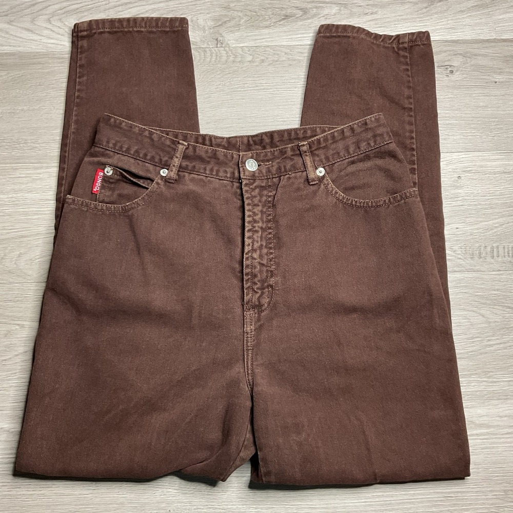 Bongo Women Jeans Size 28 Waist Brown Mom 90s Y2K‎ High Rise Denim USA